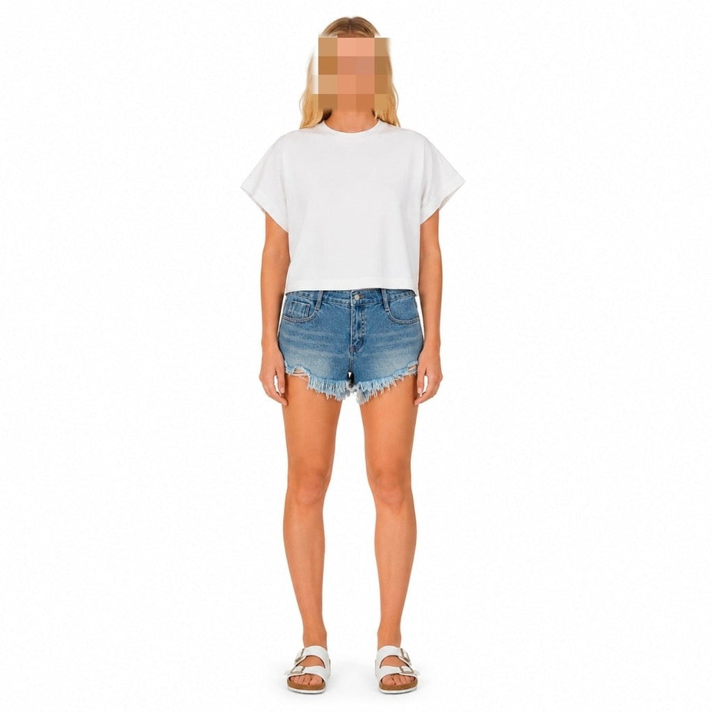 Short En Jean Brut Style Vintage Le Terrain