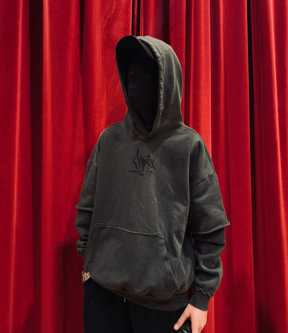 SnøWorld raw edge hoodie
