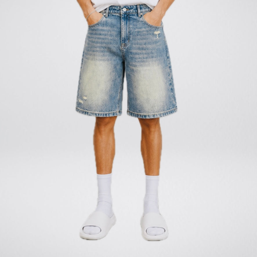 Washed denim shorts Le Terrain