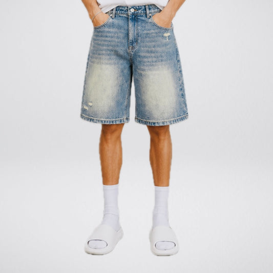 Washed denim shorts Le Terrain