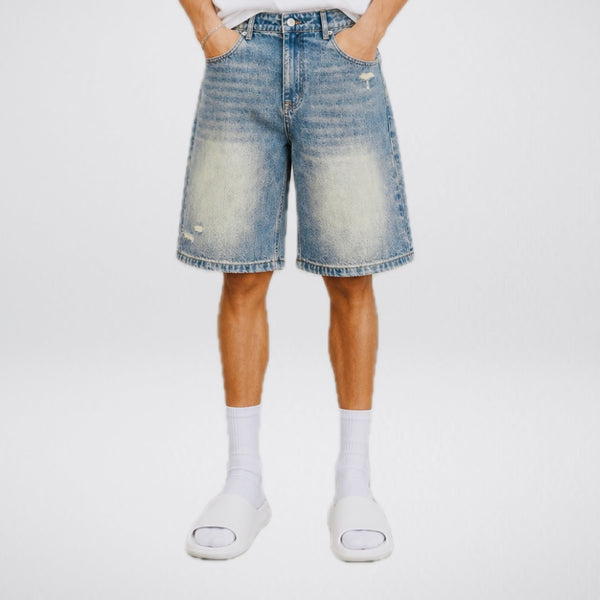 Short en jean délavé Le Terrain