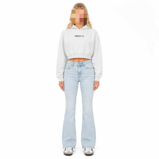 Sweat à capuche cropped Faith Moves First