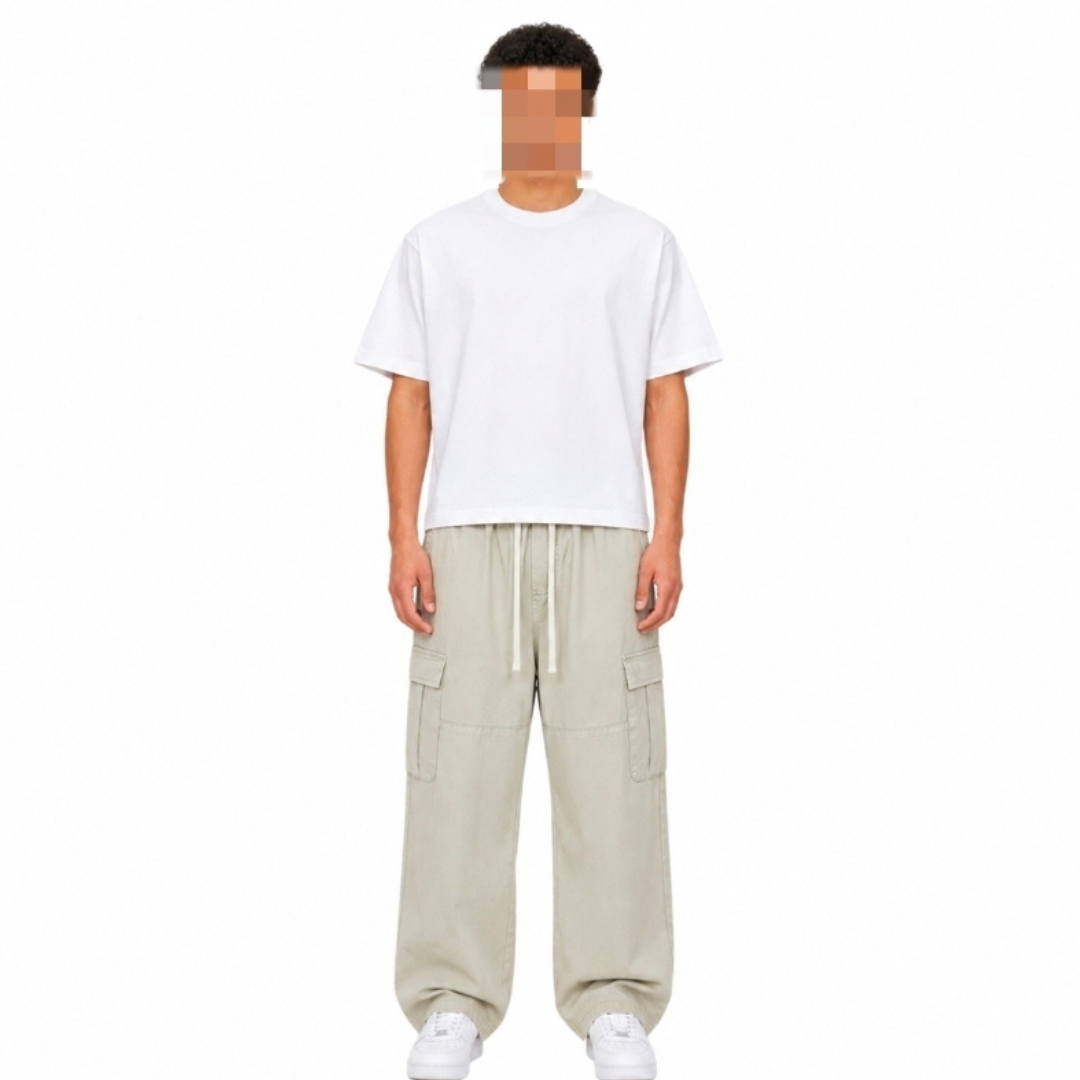 Pantalon Cargo à Jambe Droite Faith Moves First