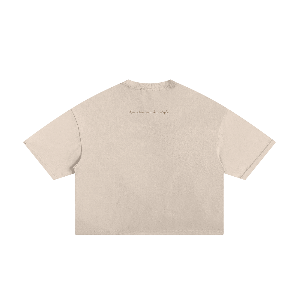 T-shirt Boxy Effiloché Studio