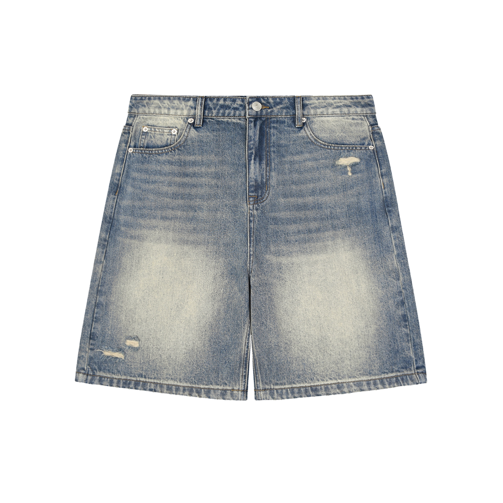 Short En Jean Délavé Le Terrain