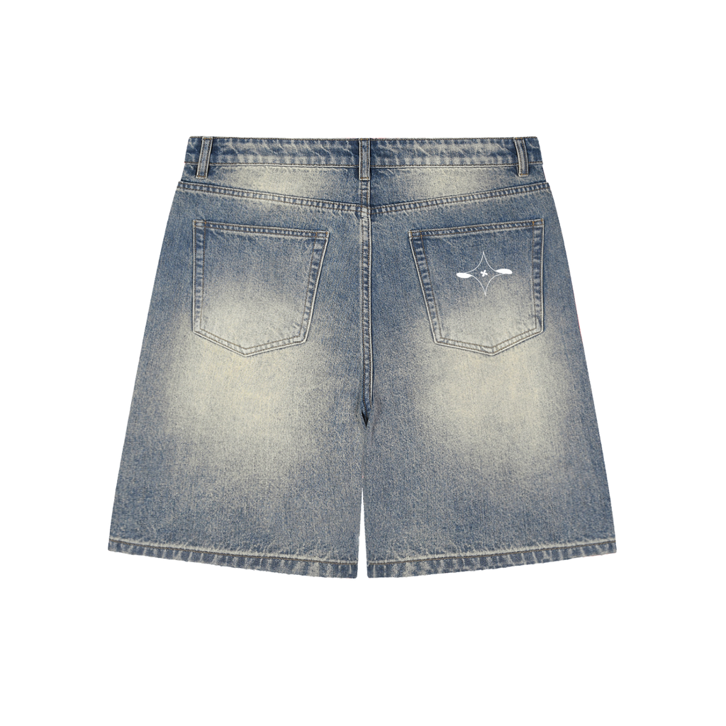Short En Jean Délavé Le Terrain